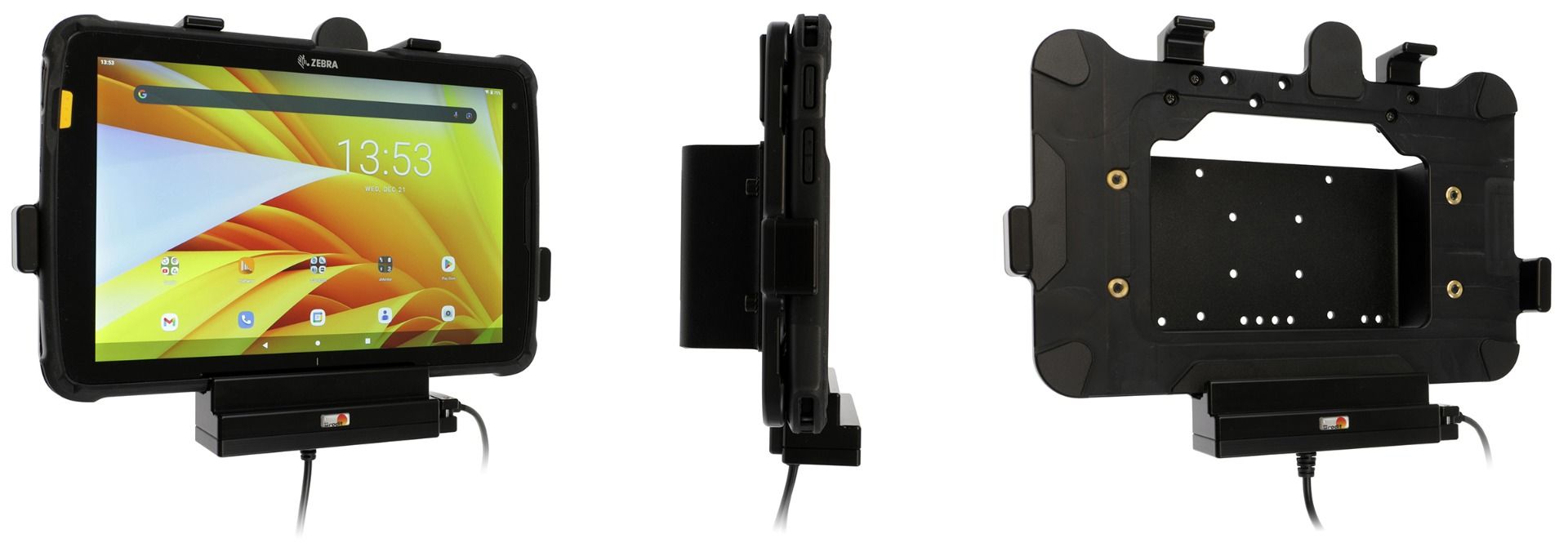 Brodit active holder MUC Zebra ET40/45 10" boot/exp.pack/usb