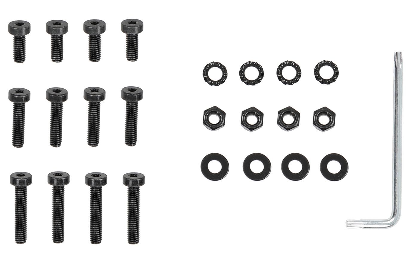 Screw set for base/top. Consists of 3x4 screws + torx key