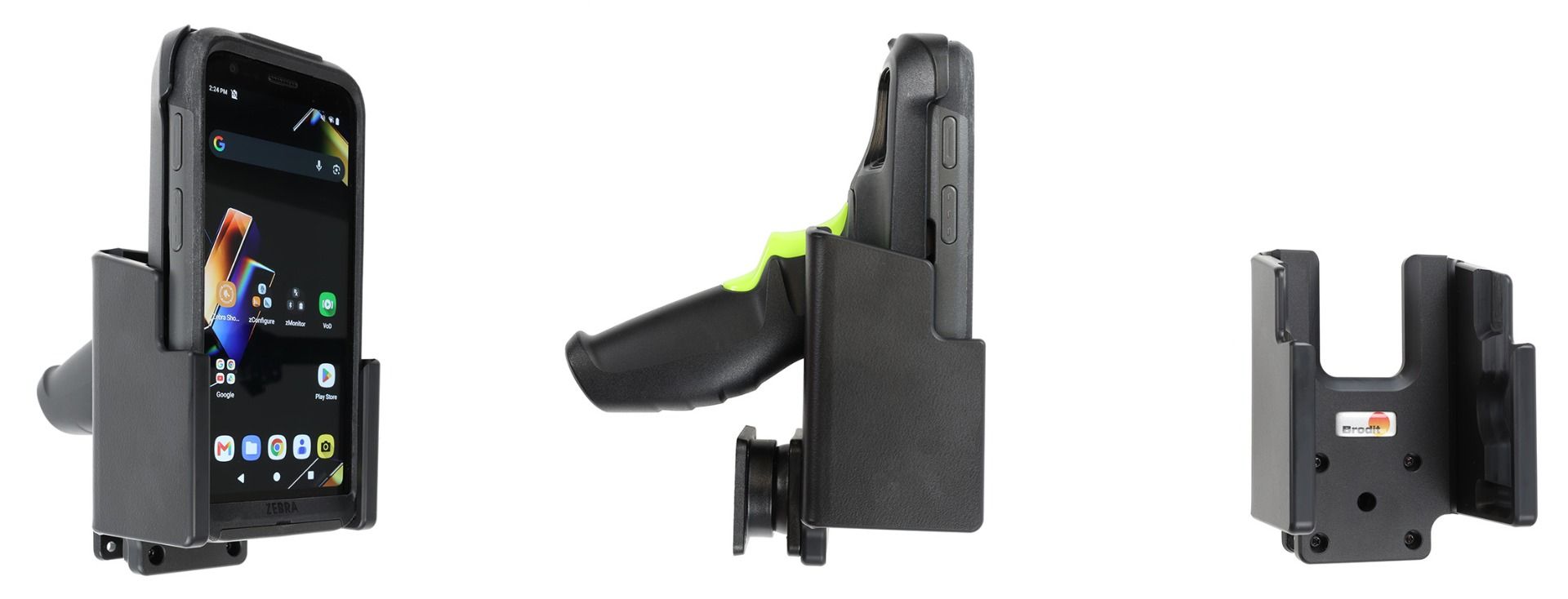 Brodit houder Zebra TC501-device with boot & pistol grip