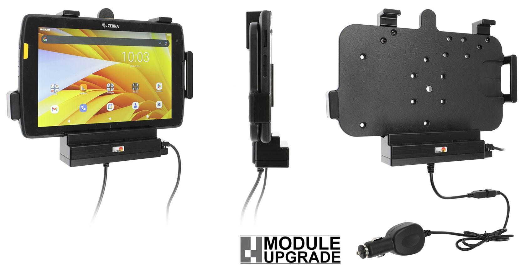 Brodit MUC Zebra ET40/ET45 8" vesa/cig.plug/usb-host
