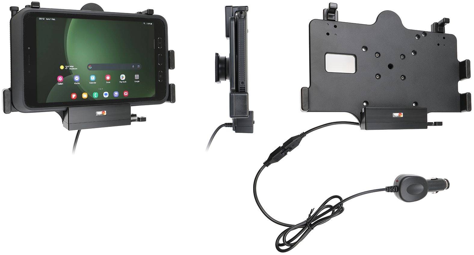Brodit houder/lader Samsung Tab Active 3/5 sig.PIN/ usbC