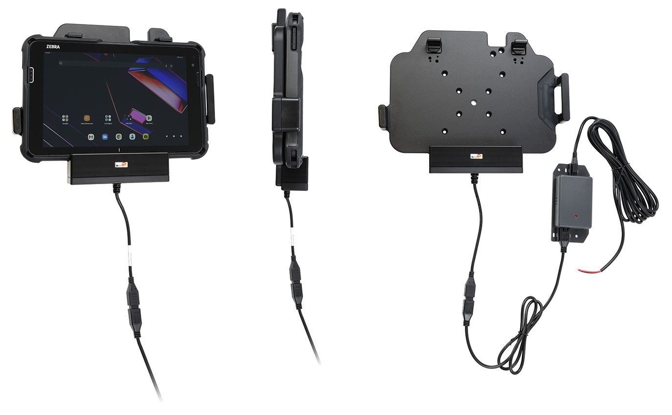 Brodit h/l Zebra ET401 8"/WITH boot/Exoskel/VESA/AMPS fixed