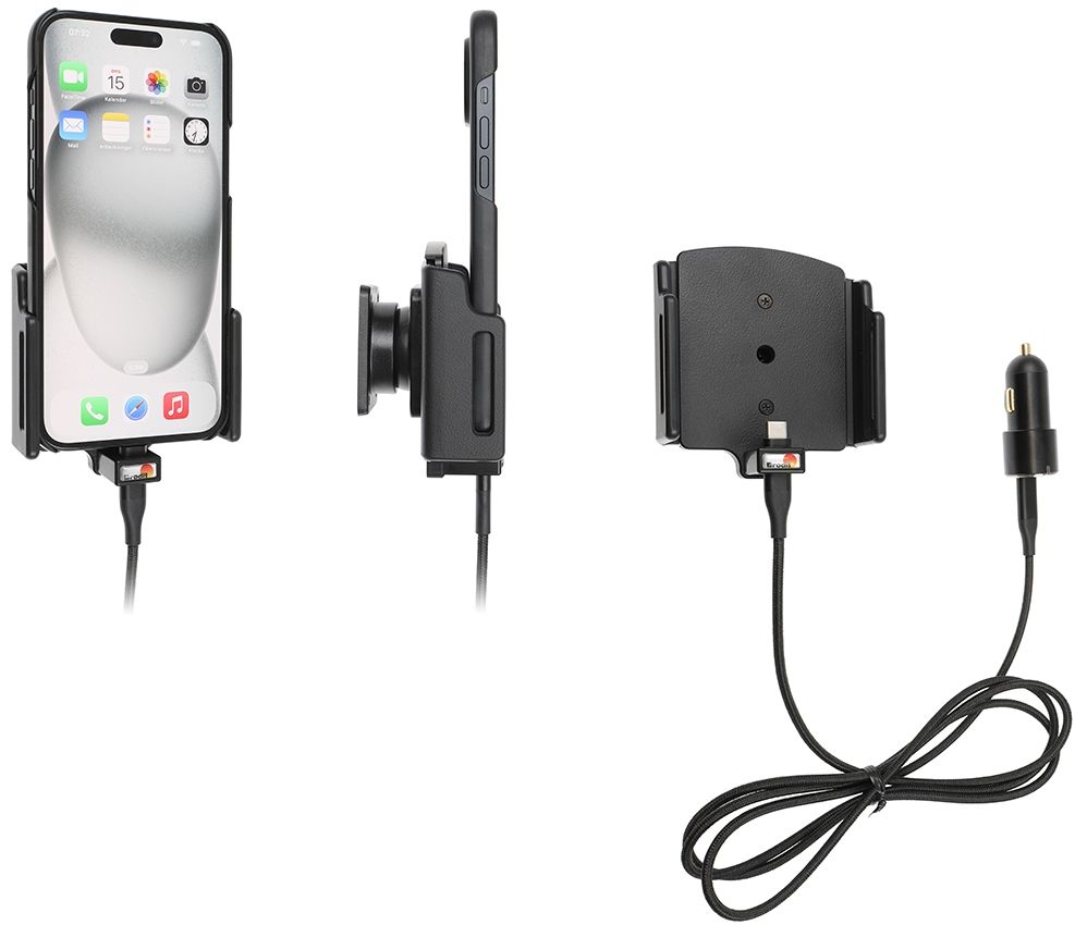 Brodit h/l usb-C verstelb 75-89/6-10mm usb-C sig. iPh 15-