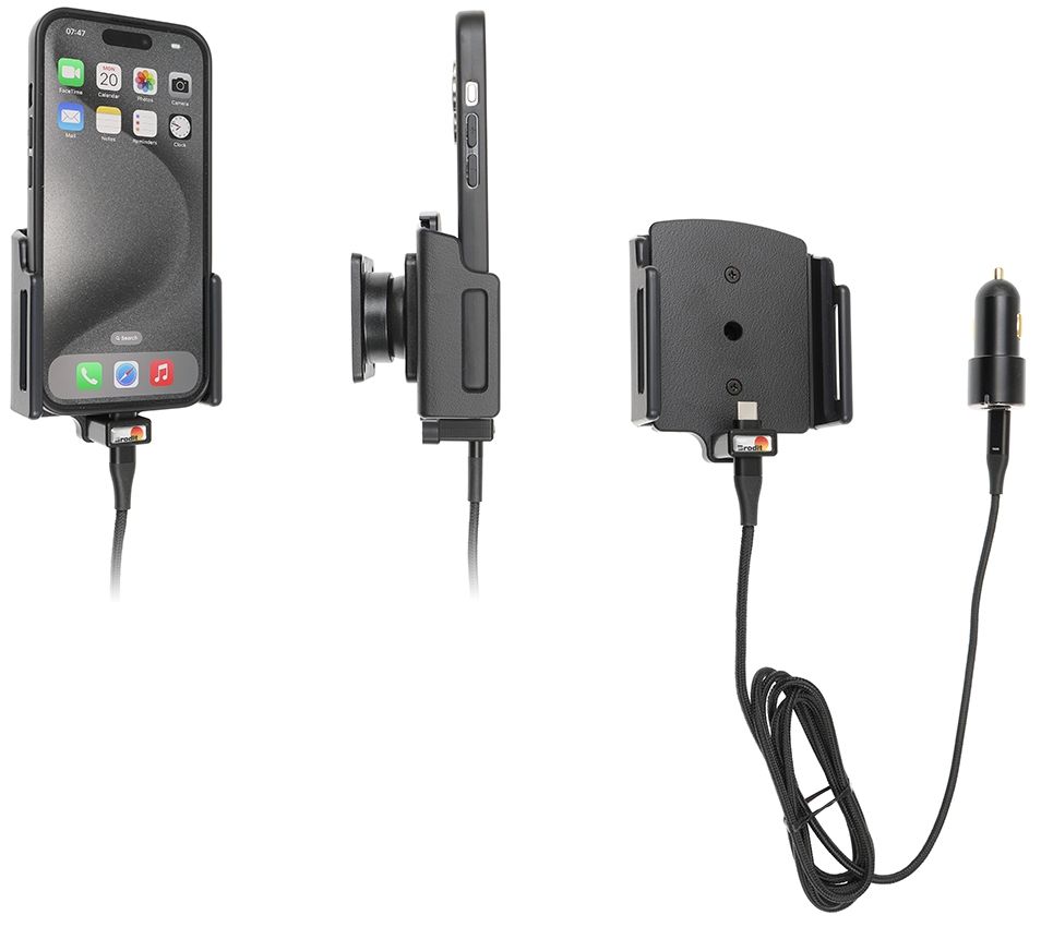 Brodit h/l usb-C verstelb 70-83/8-12mm usb-C sig. iPh 15-