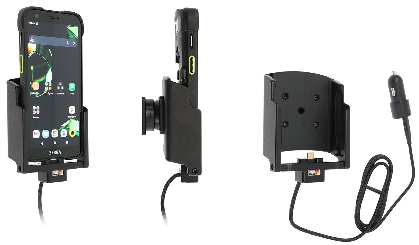 Brodit houder/lader Zebra TC701 USB-C - USB sig.plug