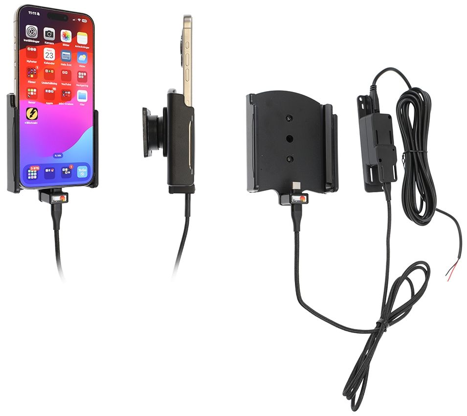 Brodit houder/lader Apple iPhone 15 Pro Max- fixed instal.