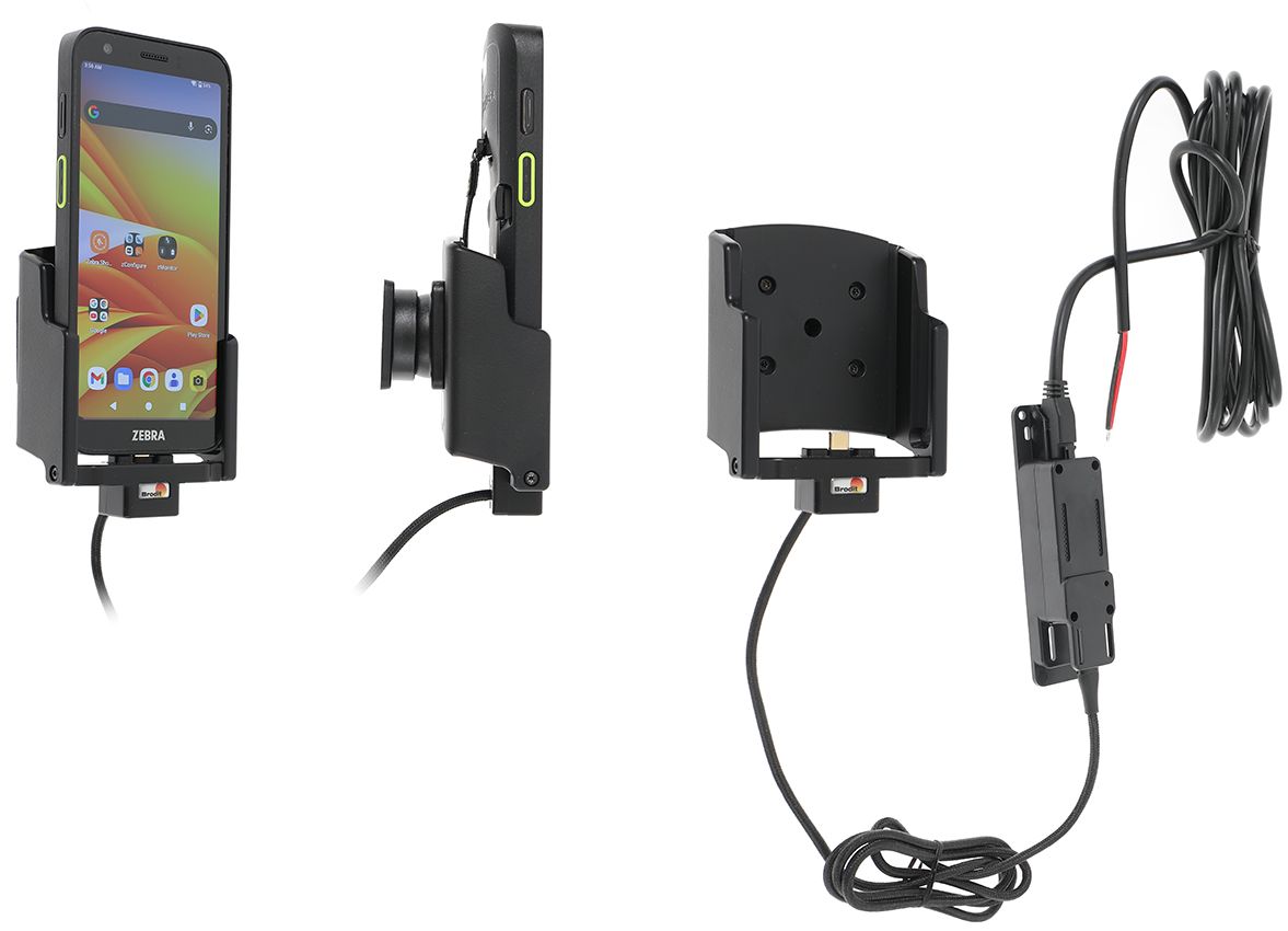 Brodit houder/lader Zebra TC501 USB-C fixed install.