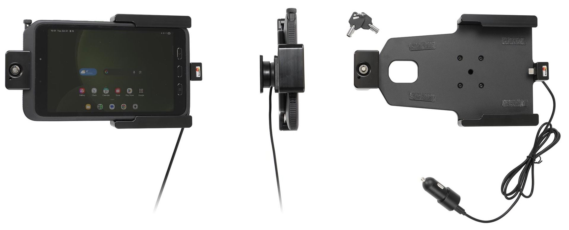 Brodit h/l Samsung Tab Active 5 USB sig.plug LOCK- 2 keys
